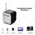 Miniatyrbild 3 av 4: TD® Minihögtalare Svart 4GB Bärbar Högtalare med FM Mini Radio Multifunktion USB-högtalare för bärbar dator