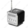 Miniatyrbild 1 av 4: TD® Minihögtalare Svart 4GB Bärbar Högtalare med FM Mini Radio Multifunktion USB-högtalare för bärbar dator