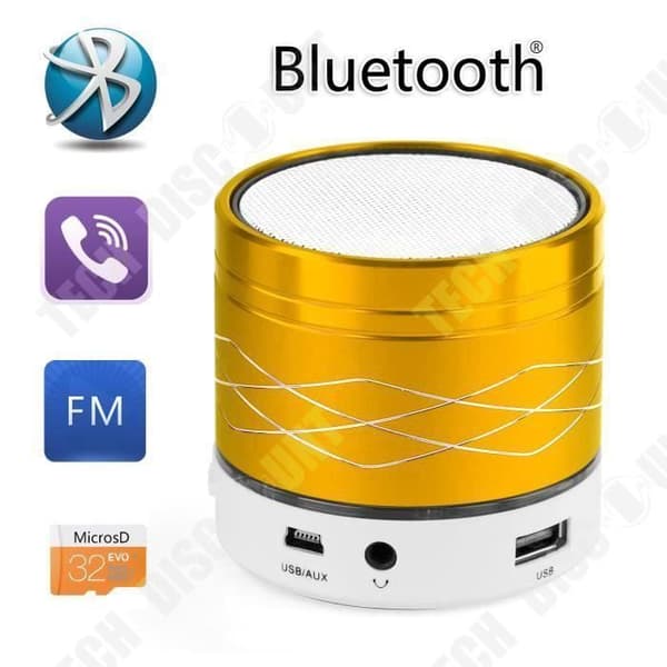 TD® 400 mAh Bluetooth-högtalare Breakpoint Memory Support TF-kort och USB-minne