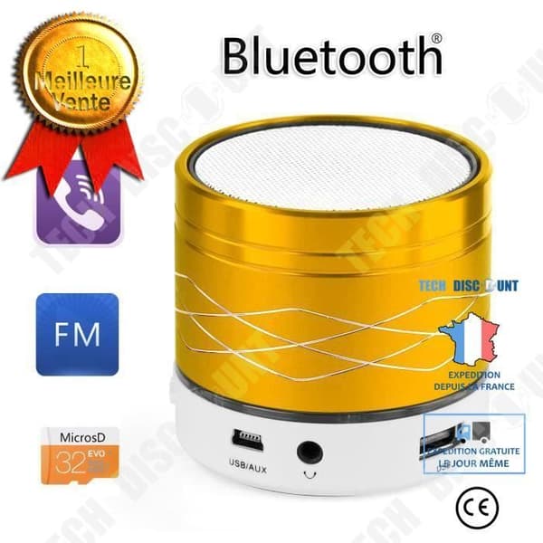 TD® 400 mAh Bluetooth-högtalare Breakpoint Memory Support TF-kort och USB-minne