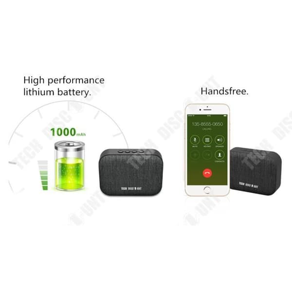 Mini Bluetooth-högtalare - TD - 400mAh - Brusreducering - Bluetooth 4.2 - 3W