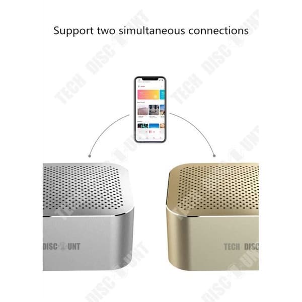 TD® Mini Bluetooth-högtalare 500mAh Stöd TF-kortuppspelning HD handsfreesamtal