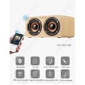 Miniatyrbild 2 av 4: TD® Mini-högtalare stil stereo bluetooth trådlös högtalare för PC, för bil, för iPhone trä typ gul högupplöst