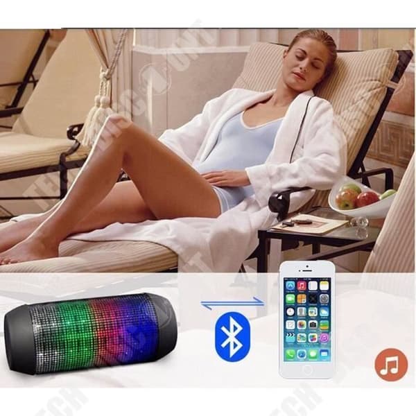 TD® Pulsed LED-högtalare / Lyktlampa-högtalare Bluetooth Electronics-Vit / Flerfärgad LED / Clear Fluid Sound