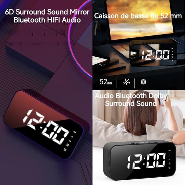 TD® bluetooth högtalare trådlös högtalare liten bärbar multifunktionell handfri musik bekväm festkväll kraftfull anslutning