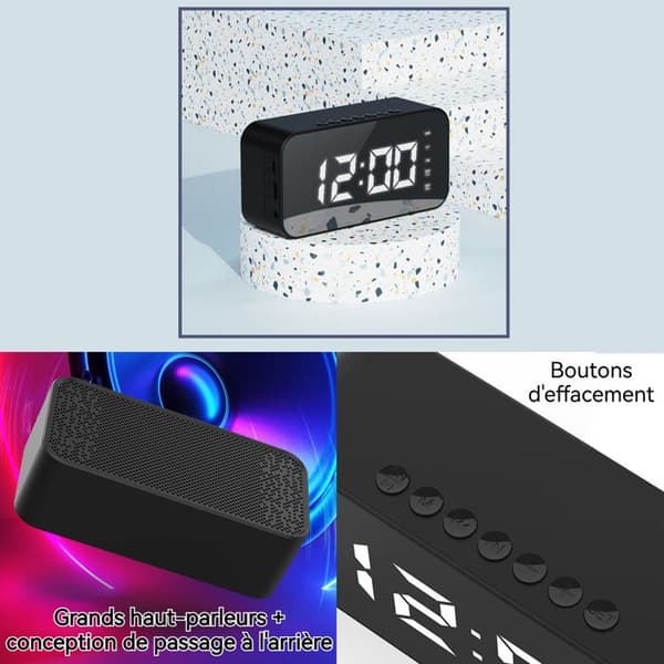 TD® bluetooth högtalare trådlös högtalare liten bärbar multifunktionell handfri musik bekväm festkväll kraftfull anslutning
