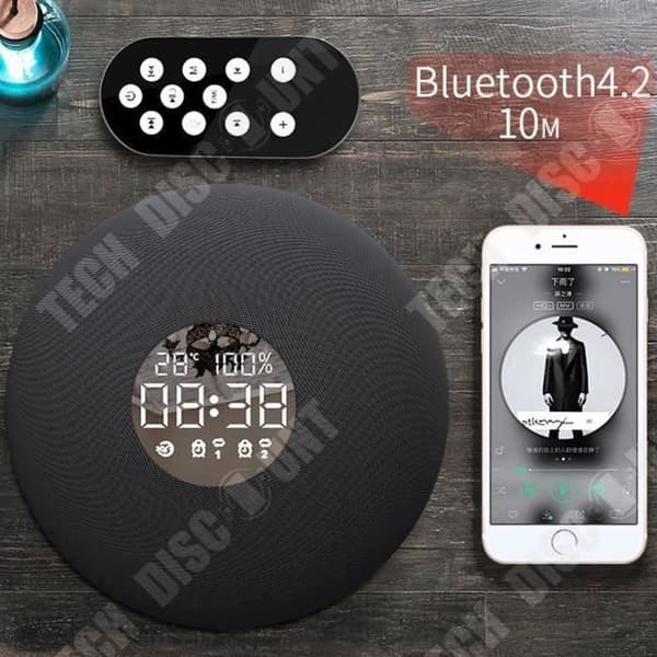 TD® Dubbelhögtalare Spegel Musik Bluetooth-högtalare med fjärrkontroll