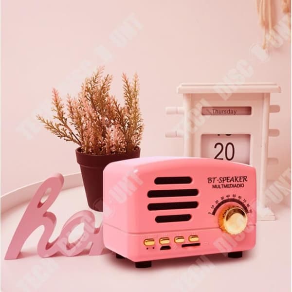 TD® Retro bluetooth dator med liten högtalare ny kreativ liten present