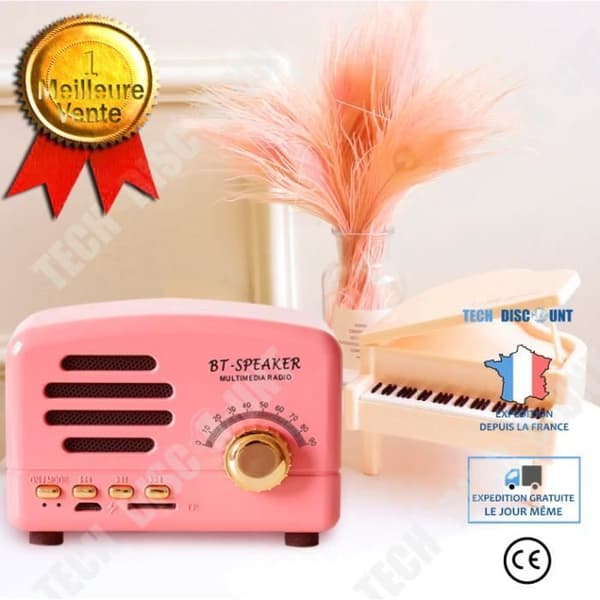 TD® Retro bluetooth dator med liten högtalare ny kreativ liten present
