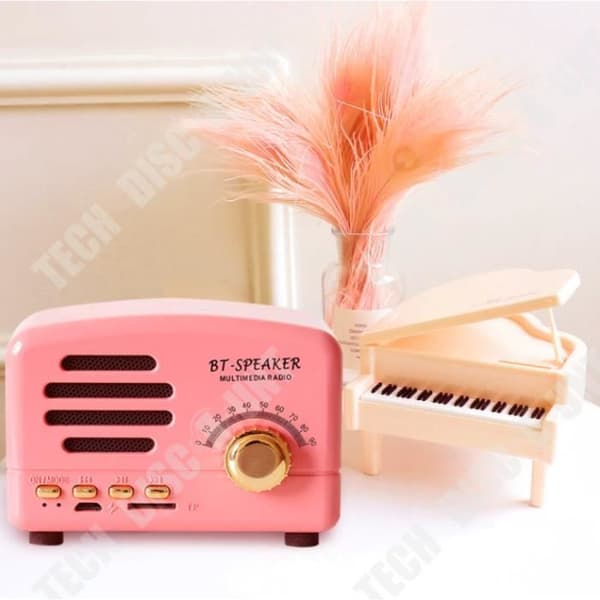 TD® Retro bluetooth dator med liten högtalare ny kreativ liten present