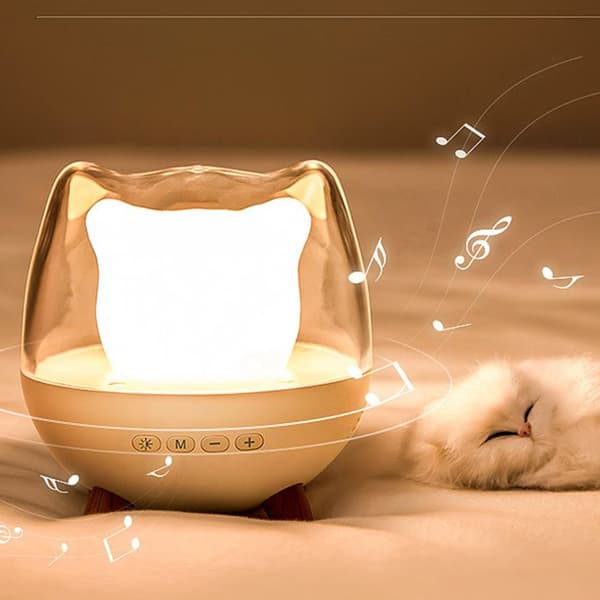 TD® Smart Subwoofer Bluetooth-högtalare sovsal LED Multifunktionell Bluetooth-högtalare Färgglad nattlampa Modell Bluetooth