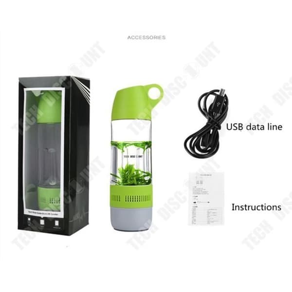 TD® kalebass med bluetooth högtalare bärbar vattentät vattentät barn sport återanvändbar vattenflaska flicka baffel