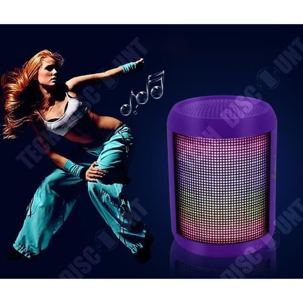 TD® trådlös Bluetooth-högtalare med LED-minneskort / USB-minne / Bärbar färgglad ministereo