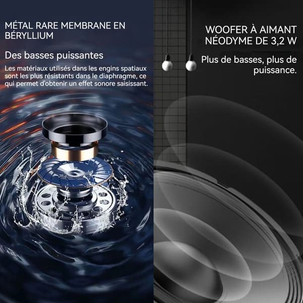 TD® MINI BLUETOOTH-HÖGTALARE - MP3-SPELARE VIA MICRO-SDHC 32GO MAX FÖR TELEFON, PLATTOR... (SILVER)