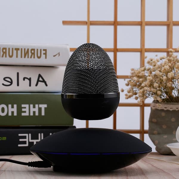 Magnetisk levitation Bluetooth trådlös högtalare Vardagsrumsdekoration Touch Ambient Light Ljudförstärkare