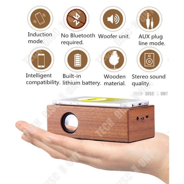 TD® 1000 mAh Bluetooth-högtalare Lätt att bära Handsfree-samtal