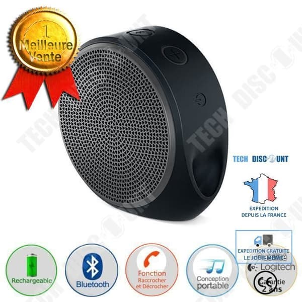 TD® Bluetooth-högtalare Telefonsamtal Musik Svart färgbrytarknapp Högkvalitativt ljud USB-laddning Musikhögtalare