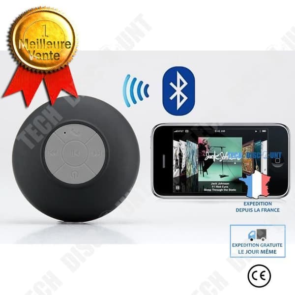 TD® Vattentät Bluetooth-högtalare, sugkoppshögtalare, handsfree-kit, Vattentät Bluetooth-högtalare med mikrofon