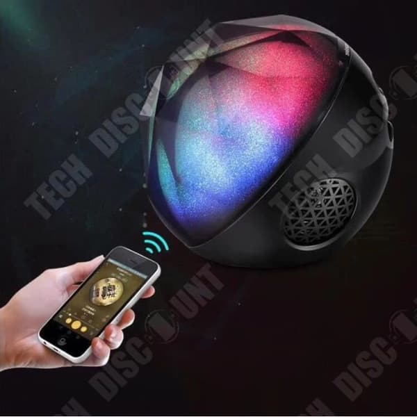 Bluetooth-högtalare - TD® - Co-lampa - Blå färg - Stereo - Trådlös fjärrkontroll