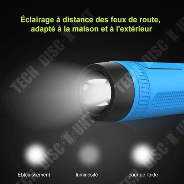 TD® Bluetooth-högtalare med cykelfäste, trådlös Bluetooth-högtalare/4000mAh Powerbank/LED-ljus/24h Autonomy Supply