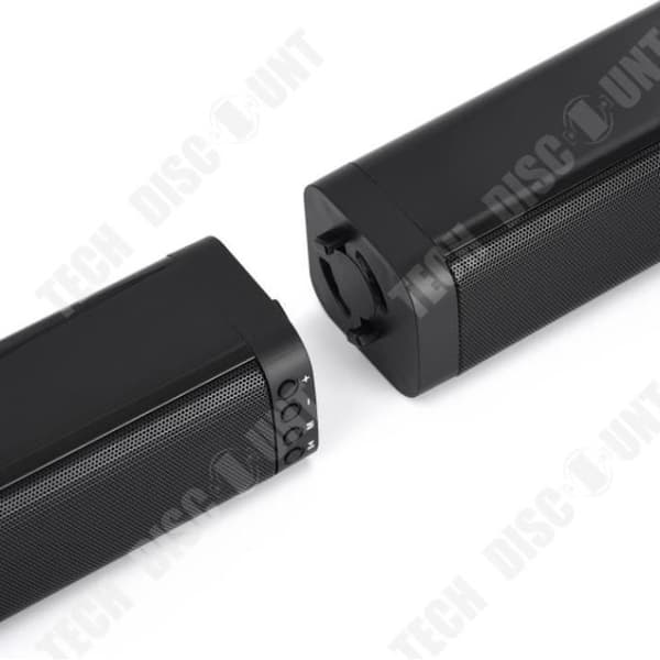 TD® Home Wireless Bluetooth-högtalare Löstagbar och skarvbar 3D-stereoljud Svart