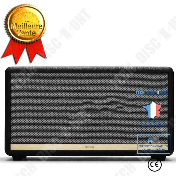 Bluetooth-högtalare - TD® - Svart - 6h batteritid - Handsfree - 360° stereo
