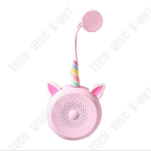 TD® Cartoon Vattentät Bluetooth-högtalare Bärbar trådlös musikspelare Söt bluetooth-högtalare Rosa färg