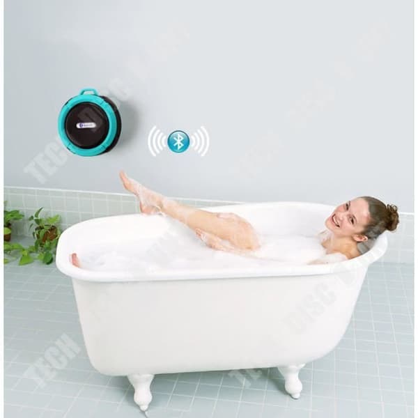 TD® Bestdeal® Bluetooth Trådlös Vattentät Stötsäker Dusch Stereo Bärbara högtalare med inbyggd mikrofon för telefon