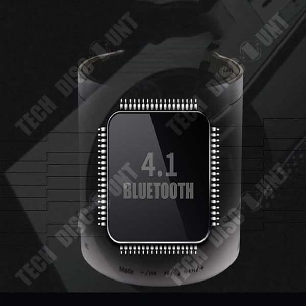 TD® Bluetooth audio subwoofer liten stålpipa mini trend enfärgad bluetooth audio svart bärbar högtalare högtalare
