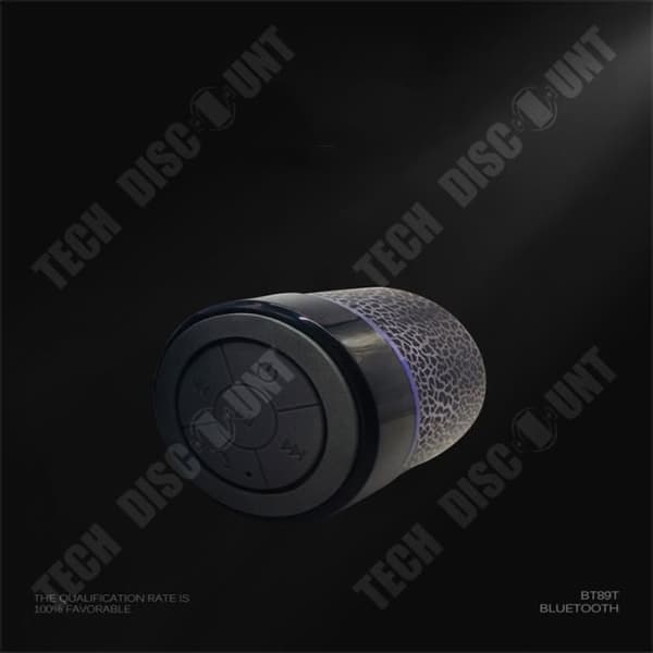 TD® Bluetooth audio subwoofer liten stålpipa mini trend enfärgad bluetooth audio svart bärbar högtalare högtalare