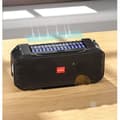 Miniatyrbild 3 av 4: Multifunktionell solcells trådlös bluetooth-högtalare FM-radio bärbar ficklampa utomhussport bluetooth-högtalare