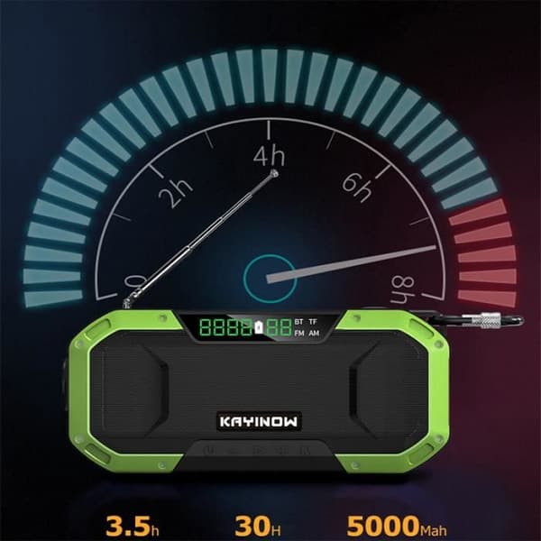 TD® trådlös högtalare radio bluetooth bärbar högtalare Utomhus utomhus nödhandvev eller solenergigenerering