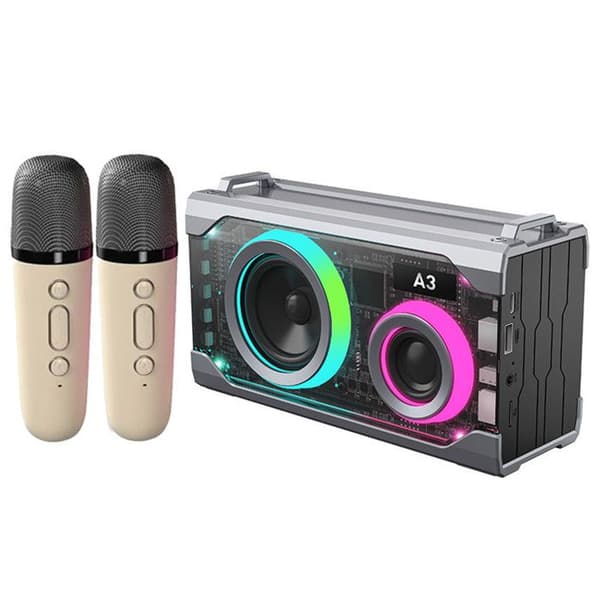 Bluetooth-högtalare - TD® - Pulse 7 - 10W - Karaokemikrofon - RGB-belysning