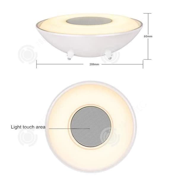 I® trådlös Bluetooth-högtalare lätt bärbar subwoofer färgglad ljus nattlampa vid sängen klappljus campingljus present