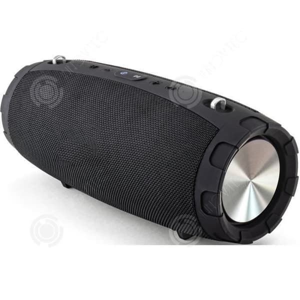 I® Trådlöst Bluetooth Audio Utomhussport Bärbart TF-kort U Disk Dubbla högtalare Subwoofer Högtalare Svart