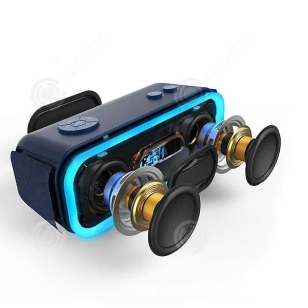 I® DOSS SoundBox Pro Outdoor Vattentät Bluetooth-högtalare TWS Stereo Subwoofer BASS Kortljus