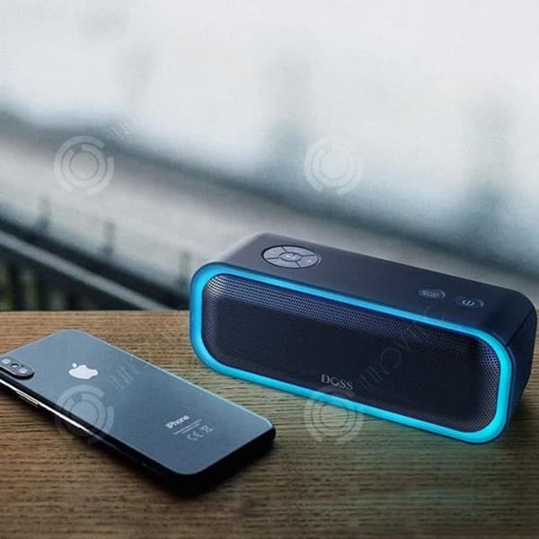I® DOSS SoundBox Pro Outdoor Vattentät Bluetooth-högtalare TWS Stereo Subwoofer BASS Kortljus