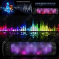 Miniatyrbild 4 av 4: TD® Högtalare hög effekt musik Bluetooth mobiltelefon dator led ljus transportabel färgglad högtalare enhet