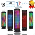 Miniatyrbild 1 av 4: TD® Högtalare hög effekt musik Bluetooth mobiltelefon dator led ljus transportabel färgglad högtalare enhet