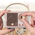 Miniatyrbild 3 av 3: TD® Liten trådlös retro bluetooth-högtalare kreativ mini mobiltelefon bärbar ny utomhus subwoofer litet ljud