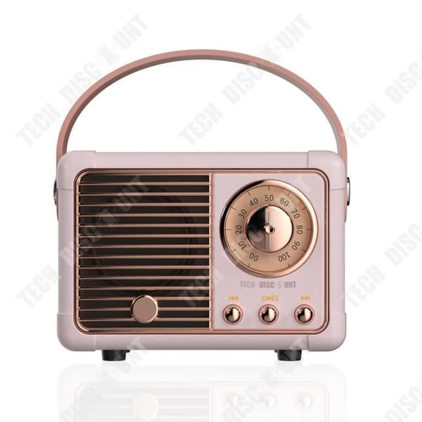 TD® Liten trådlös retro bluetooth-högtalare kreativ mini mobiltelefon bärbar ny utomhus subwoofer litet ljud