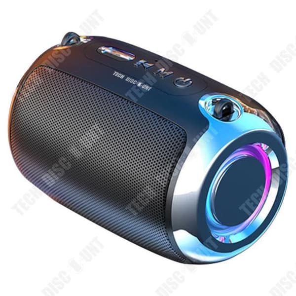 TD® Bärbart bluetooth ljud kreativt kort trådlös utomhus subwoofer billjud liten stålkanon bluetooth högtalare svart