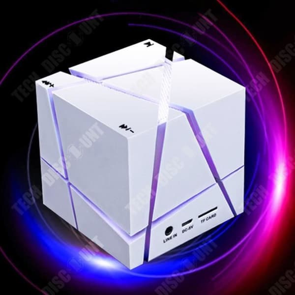 TD® Cube bluetooth högtalare kreativa färgglada ljus mobiltelefon subwoofer mini liten trådlös högtalare