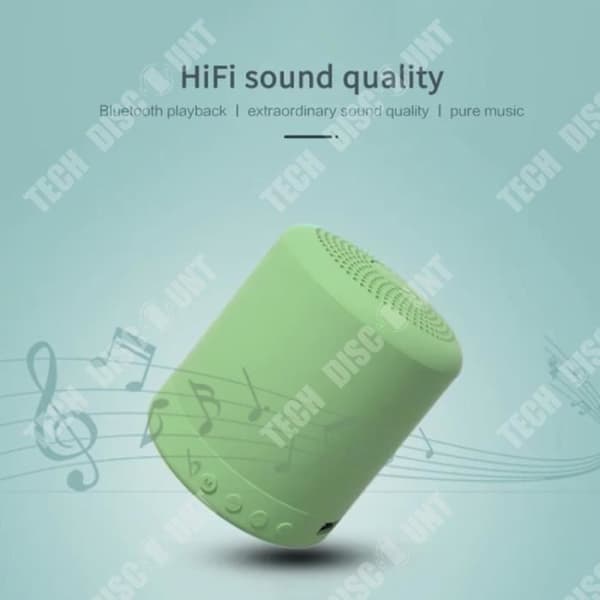 TD® Mini Bluetooth trådlös stålljudkanon, bärbar högvolym trådlös subwoofer för hem och utomhus