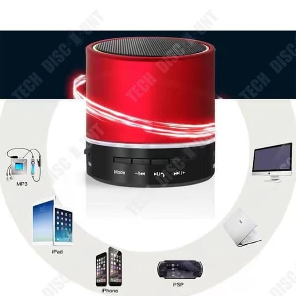 TD® W716S mini smart bluetooth högtalare svart trådlös mini bluetooth högtalare röd smart högtalare högtalare