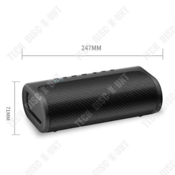 TD® 80W Bluetooth-högtalare med hög bas 5.0 subwoofer vattentätt bärbart ljud ultralång batteritid