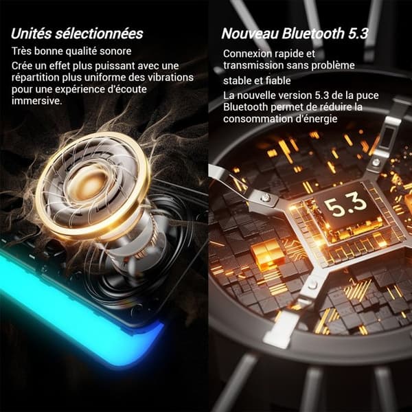 TD® Bluetooth-högtalare ny dubbel rektangulär högtalare Bluetooth-ljud trådlös subwoofer bärbar korthögtalare