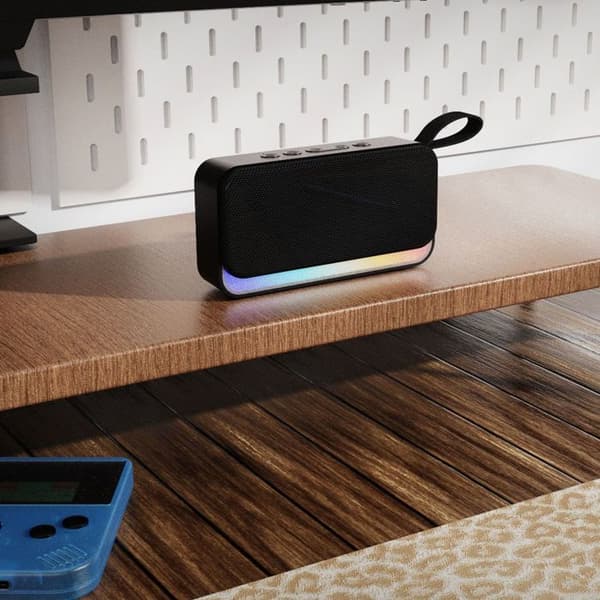 TD® Bluetooth-högtalare ny dubbel rektangulär högtalare Bluetooth-ljud trådlös subwoofer bärbar korthögtalare