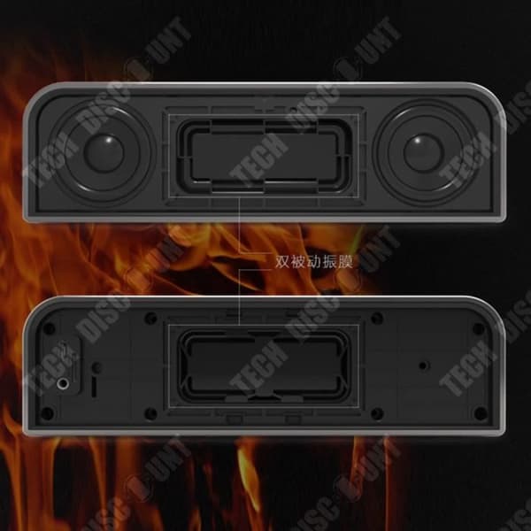 TD® Bluetooth subwoofer mini metall stålrör hög effekt mobiltelefon trådlös bluetooth högtalare