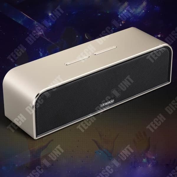 TD® Bluetooth subwoofer mini metall stålrör hög effekt mobiltelefon trådlös bluetooth högtalare